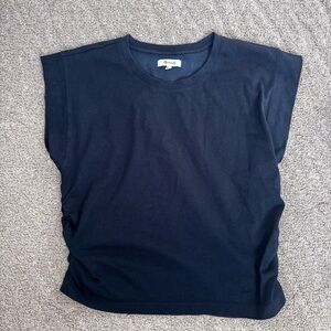Madewell side cinch muscle tee black L